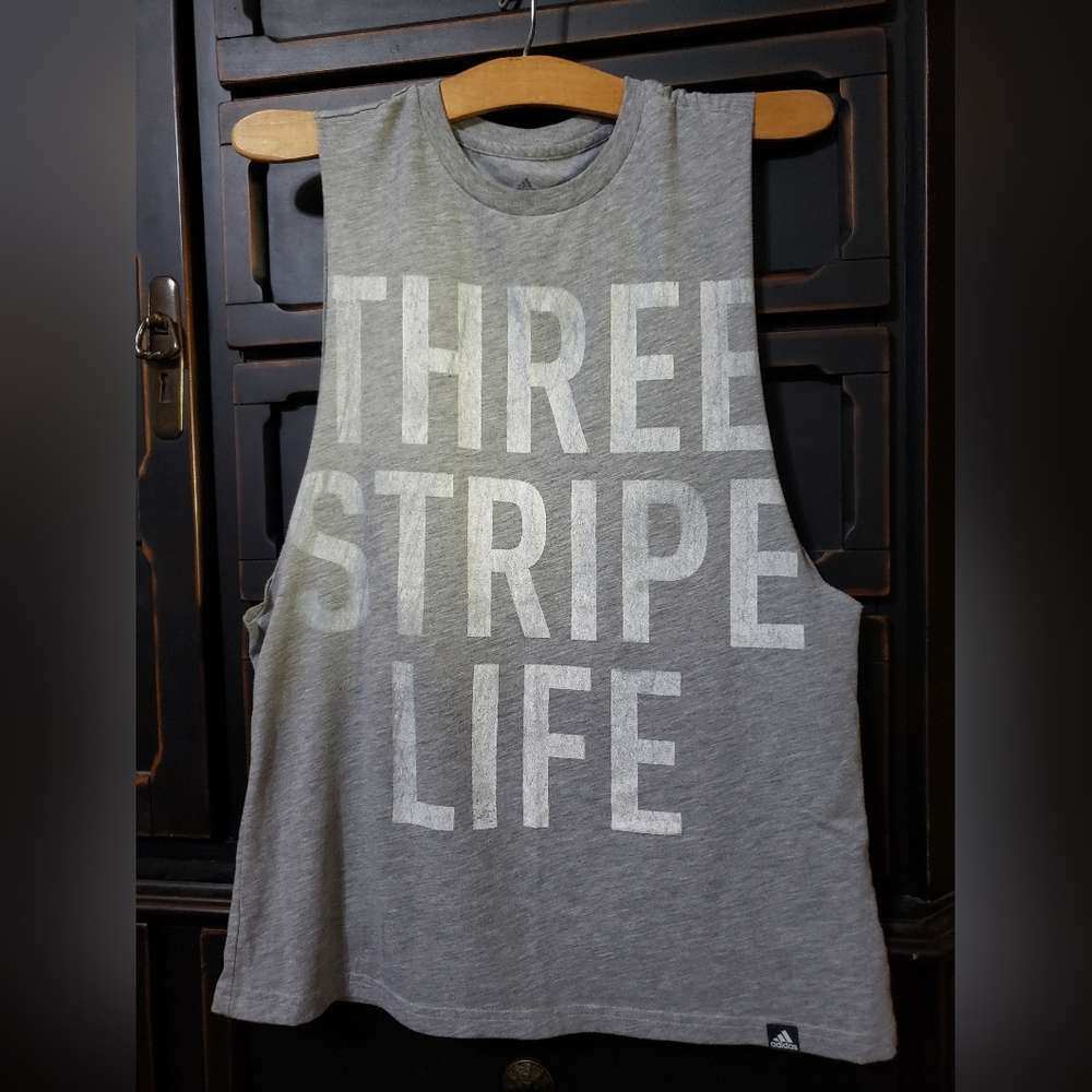 adidas Gray Sleeveless Ultimate 2.0 Tank